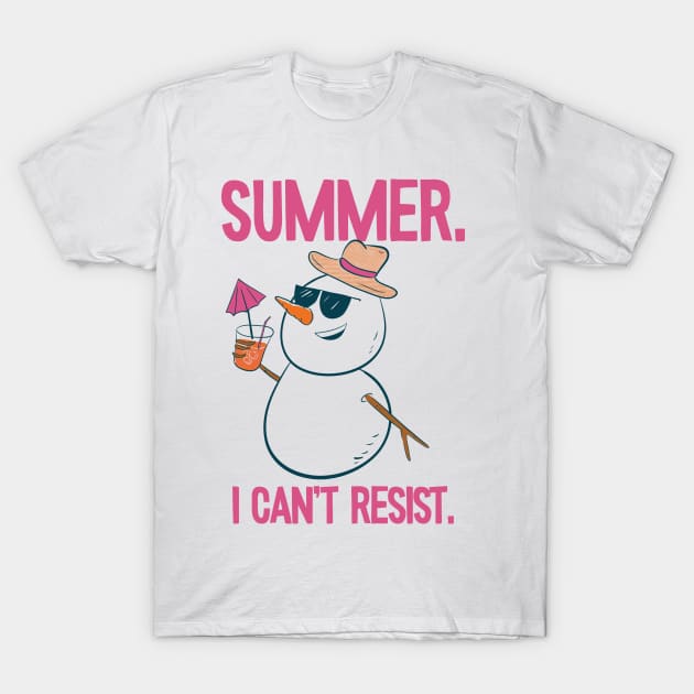 Summer.  I can't resist. Snowman T-Shirt by MisterThi